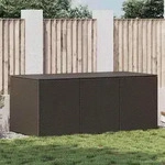 furnicato Gartenbox, Braun, Kunststoff, Rechteckig, 180x70x90 cm, Aufbewahrung &