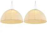Globo Lighting Led, Wei&szlig;, Textil, Rund, 40x30x40 cm, Lampen & Leuchten,