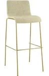CLP Barhocker, Creme, Metall, 43x100x48 cm, Esszimmer, Barm&ouml;bel, Barhocker