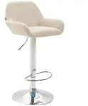 CLP Barhocker, Creme, Metall, 51x89x52 cm, Esszimmer, Barm&ouml;bel, Barhocker
