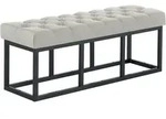 CLP Sitzbank, Grau, Metall, 120x46x38 cm, Esszimmer, B&auml;nke, Sitzb&auml;nke