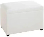Truhenbank, Wei&szlig;, Textil, 58x42x39 cm, Esszimmer, B&auml;nke, Sitzb&auml;nke