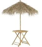 Beliani Garten, Dunkelbraun, Holz, 2-Sitzer, Rund, 85x76x85 cm, Gartenm&ouml;bel,