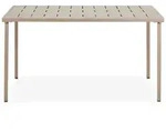 Idimex Gartentisch, Champagner, Metall, Metall, Mode, 140x75x80 cm,...