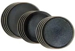 Ritzenhoff Breker Teller-Set, Grau, Keramik, 12-teilig, Rund, 2x2x2 cm, Essen &