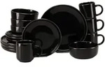 Creatable Kombiservice Nordic Festive Schwarz, Schwarz, Gold, Keramik, 16-teilig, 300