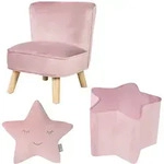 Roba Kindersessel, Rosa, Textil, F&uuml;llung: Polyester, 70x50x48 cm, Kinder- &