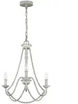Elstead Lighting Kronleuchter Maryville, Hellgrau, Holz, Metall, 59.4 cm,...