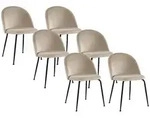 Vente-Unique Stuhl, Beige, Textil, Uni, 50x77x55 cm, Esszimmer, St&uuml;hle,