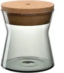 Leonardo Vorratsglas Forma X, Grau, Glas, 0,8 L, 11.5x13x11.5 cm, hitzebest&auml;ndig,