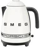 Smeg Wasserkocher, Wei&szlig;, Schwarz, Metall, 1.7 L, Rund, 22.6x24.8x17.1 cm,