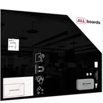ALLboards Glasboard, Schwarz, Glas, 100x70x0.7 cm, Dekoration, Magnettafeln &
