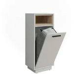 Vicco W&auml;scheschrank, Wei&szlig;, Sonoma Eiche, Holzwerkstoff, Rechteckig, 38x93x30...