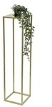 DanDiBo Blumenhocker, Gold, Metall, 24x100x24 cm, Wohnzimmer, Wohnzimmertische,