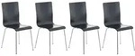 CLP Besucherstuhl, Schwarz, Metall, 43x87x47 cm, Arbeitszimmer, Besucherst&uuml;hle