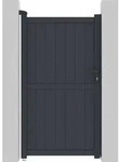 Habitat Garten Tor, Grau, Metall, 101x181x101 cm, Gartenzubeh&ouml;r, Gartendeko