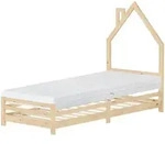Ml-Design Kinderbett, Natur, Holz, Kiefer, 90x200 cm, Kinder- & Jugendzimmer,