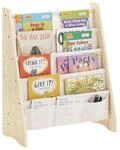 SoBuy Kinder-B&uuml;cherregal, Natur, Holzwerkstoff, Holz, Kiefer, 63x76x28 cm, Kinder- &