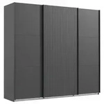 Mid.you Schwebet&uuml;renschrank, Graphit, Holzwerkstoff, 3 F&auml;cher, 250x216x65 cm, BQ -