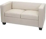 MCW 2-Sitzer-Sofa, Beige, Textil, 137x70x75 cm, Wohnzimmer, Sofas & Couches,...