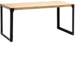 Mid.you Esstisch, Akazie, Holz, Akazie, massiv, rechteckig, U-Form, 90x76x180 cm,