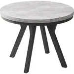 WFL Group Esstisch, Hellgrau, Holz, 9-Sitzer, Rund,Rund, 170x76x90 cm,...
