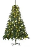 Homcom Weihnachtsbaum, Gr&uuml;n, Kunststoff, Metall, 180 cm, Dekoration,