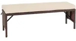 Proregal Sitzbank, Braun, Metall, 2-Sitzer, 112x35x30 cm, Gartenm&ouml;bel,...