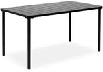 Idimex Gartentisch, Schwarz, Metall, Metall, Mode, 140x75x80 cm, Gartenm&ouml;bel,