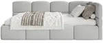 Selsey Jugendbett, Hellgrau, Kunststoff, 1-Sitzer, 120x200 cm, Kinder- &