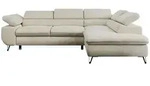 MKS Ecksofa, Beige, Metall, 3-Sitzer, L-Form,L-Form, 273x208 cm, Oeko-Tex&reg;,