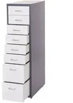 MCW Rollcontainer, Anthrazit, Wei&szlig;, Metall, 28x110x41 cm, Arbeitszimmer,...