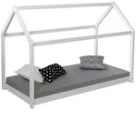Homestyle4u Hausbett, Wei&szlig;, Holz, 206x141x96 cm, Kinder- & Jugendzimmer,