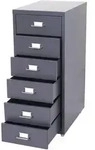 MCW Rollcontainer, Anthrazit, Metall, 28x69x41 cm, Arbeitszimmer, Container