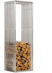 CLP Kaminholzregal, Edelstahl, Metall, 50x150x40 cm, Kleinm&ouml;bel, Kamine &...