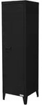 Ml-Design Aktenschrank, Schwarz, Metall, Rechteckig, 38x137.5x38 cm, Arbeitszimmer,