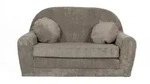 Fortisline Kindersofa, Braun, Textil, Uni, Rund, 96x60x48 cm, Oeko-Tex&reg;...