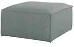 Fun M&ouml;bel Polsterhocker, Pastellblau, Textil, 65x40x65 cm, Wohnzimmer, Hocker,