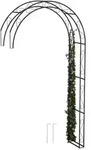 Relaxdays Rosenbogen, Schwarz, Metall, 130x245x36 cm, Gartenzubeh&ouml;r, Gartendeko