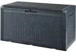 casa.pro Aufbewahrungsbox, Schwarz, Textil, Kunststoff, 380 L, 54.5x65x122 cm,