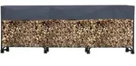 Quick Star Kaminholzregal, Anthrazit, Schwarz, Metall, 272x95x25 cm,...