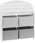 Mobili Rebecca Spielzeugregal, Wei&szlig;, Holzwerkstoff, 30x98x83 cm, Kinder- &