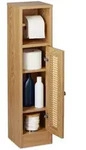 Relaxdays Toilettenpapierhalter, Hellbraun, Holzwerkstoff, Kunststoff,...