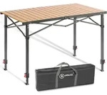 Modante Campingtisch, Birnbaum, Schwarz, Metall, rechteckig, 70x76-92.5x120 cm,
