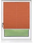 Deco-Raum Plissee, Orange, Textil, 90x210 cm, Wohntextilien, Rollos & Jalousien,
