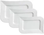 Ritzenhoff Breker Servierplatten-Set, Wei&szlig;, Keramik, 2x2x2 cm, Tischkultur &
