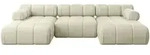 Altdecor Wohnlandschaft, Beige, Textil, 6-Sitzer, U-Form, 285x70x160 cm,...
