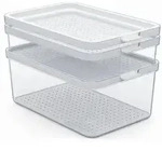 Rotho K&uuml;hlschrankbox Cauma, Wei&szlig;, Kunststoff, 18.7x19x28.4 cm, BPA-frei,...