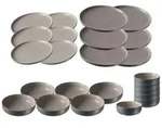 Ritzenhoff Breker Teller, Grau, Keramik, 24-teilig, 2x2x2 cm, Essen & Trinken,