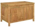 furnicato Gartentruhe, Braun, Holz, Rechteckig, 90x55x52 cm, Aufbewahrung &